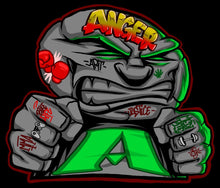 Load image into Gallery viewer, ANGER MANAGEMENT Coping Mechanisms | Logo Hoodie | Black | Mens