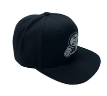 Load image into Gallery viewer, ANG€R MANAG€M€NT LifeStyle Iconic Cap - Big Face Logo- SnapBack - Black - Unisex - Anger Management Collections
